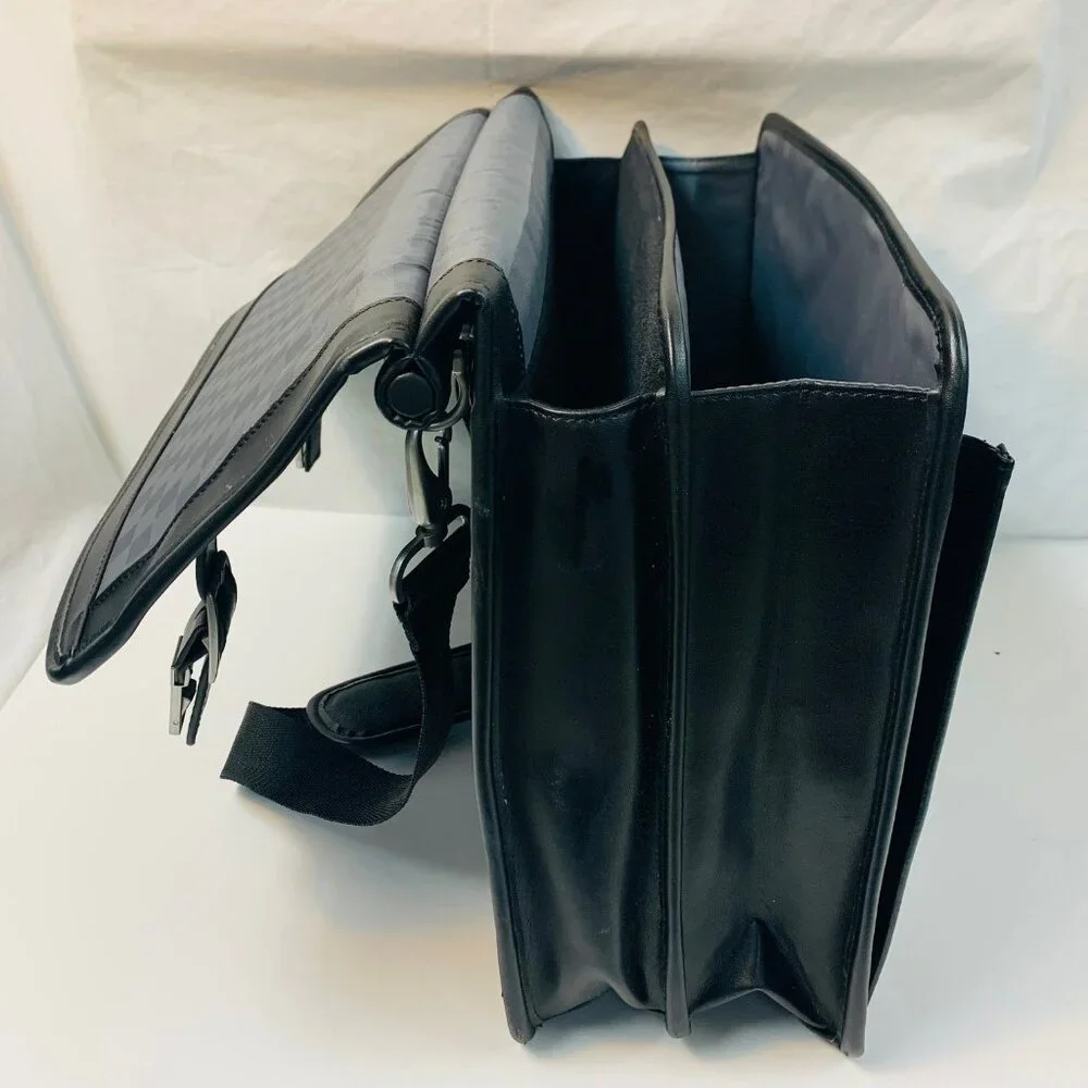 Samsonite Black Leather Portfolio Briefcase